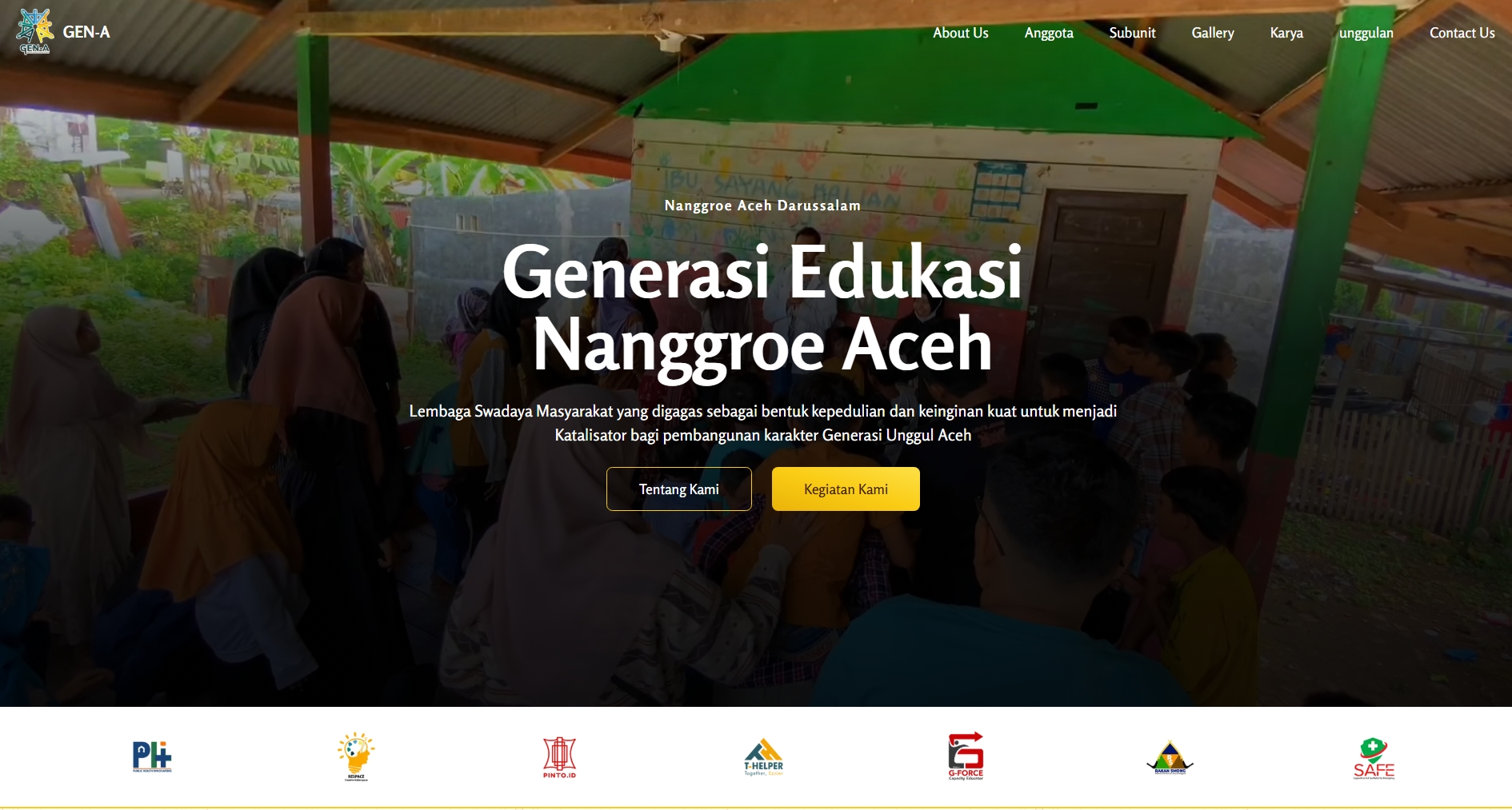 GEN-A organization management platform homepage